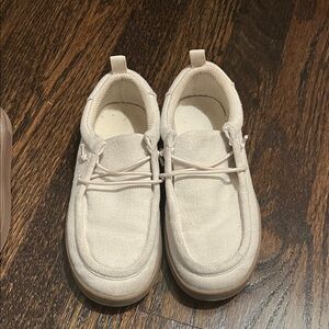GAP Cream Canvas Loafers